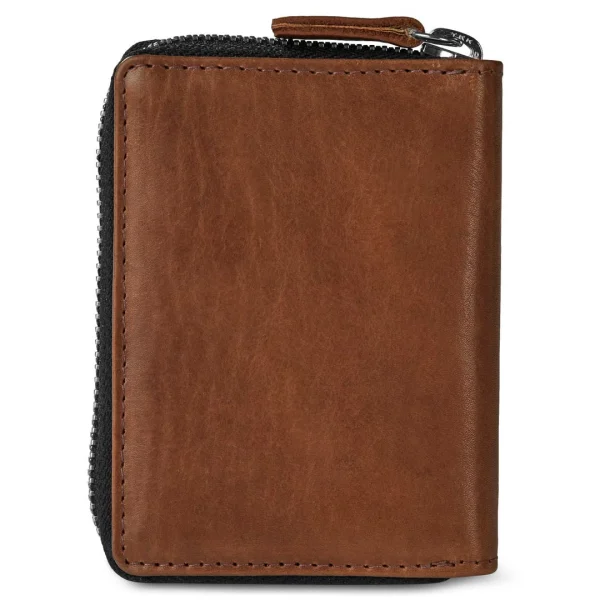 garantis authentique Lucleon Porte-cartes En Cuir Brun Havane Anti-RFID Cambodia 5
